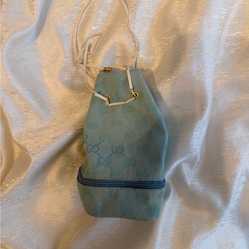 Gucci Blue Drawstring Bag